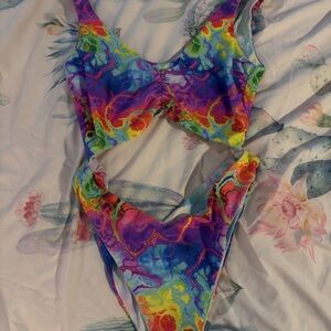 Moana Bikini monokini heatwave rainbow swimsuit